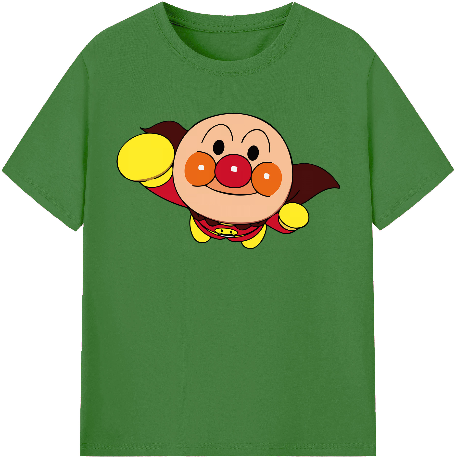 （画像用） アンパンマン Anpanman レディースカジュアルプリントTシャツ（綿100％）